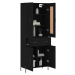 vidaXL Skříň highboard černá 69,5 x 34 x 180 cm kompozitní dřevo