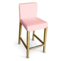 Dekoria Potah na barovou židli Hendriksdal , krátký, práškově růžová, potah na židli Hendriksdal
