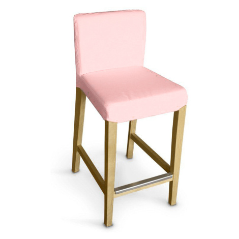 Dekoria Potah na barovou židli Hendriksdal , krátký, práškově růžová, potah na židli Hendriksdal