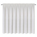 Dekorační krátká vzorovaná záclona s řasící páskou se zadním tunýlkem PAULA bílá/zlatá 300x150 c