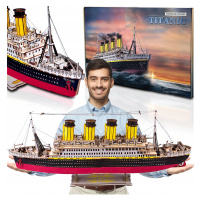 3D Puzzle Loď Titanic Prostorové Dřevěné Model 371 El Velký 88 cm