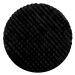 Koberec BUBBLE černý 25 strukturální 3D, kruh