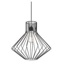 Závěsné svítidlo Ideal Lux Ampolla-4 SP1 nero 167497 černé 39,5cm