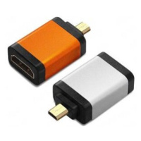 PremiumCord Adapter HDMI Typ A samice - micro HDMI Typ D samec, oranžová