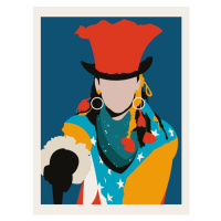 Ilustrace Boy George Minimalist Pop Art, Retrodrome, 30 × 40 cm