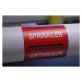 Páska na značení potrubí Signus M25 - SPRINKLER Samolepka 100 x 77 mm, délka 1,5 m, Kód: 26108