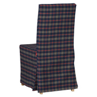 Dekoria Potah na židli IKEA  Henriksdal, dlouhý, kostka modro-červená, židle Henriksdal, Quadro,