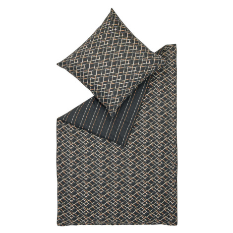 Esprit OBOUSTRANNÉ POVLEČENÍ, satén, hnědá, krémová, šedá cm