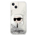 Karl Lagerfeld KLHCP14MLNKHCH hard silikonové pouzdro iPhone 14 PLUS 6.7" silver Glitter Karl He