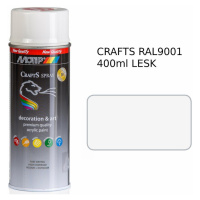 Sprej Crafts krémová lesk RAL9001 400ml