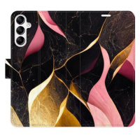 iSaprio flip pouzdro Gold Pink Marble 02 pro Samsung Galaxy A14 / A14 5G