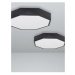 NOVA LUCE stropní svítidlo EBEN černý hliník matný bílý akrylový difuzor LED 24W 230V 3000K IP20
