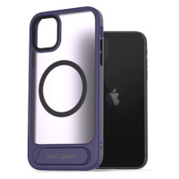 AlzaGuard Matte Case with Stand Compatible with MagSafe for iPhone 11 fialový