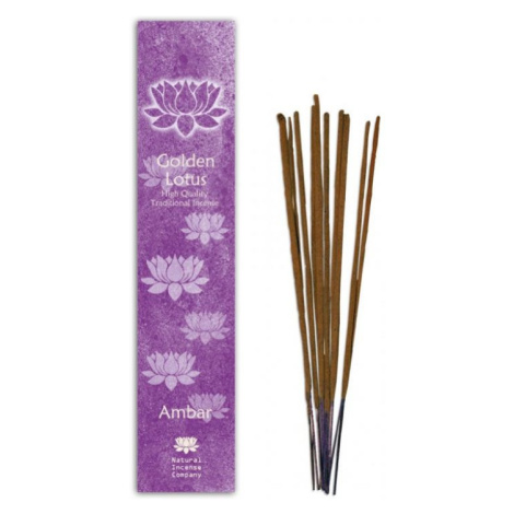 Golden Lotus - Ambra vonné tyčinky 10 ks Natural Incense