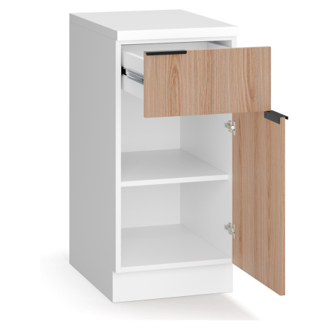 Blumfeldt WoodVista skříňka se zásuvkami, Robustní MDF pracovní deska, Soft-Close panty, Hliníko