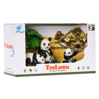 Zoolandia panda s mláďaty a doplňky