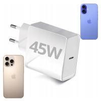 Rychlá nabíječka Kostka Usb-c Pd 45W pro Apple iPhone 16 /Plus/Pro/Pro Max