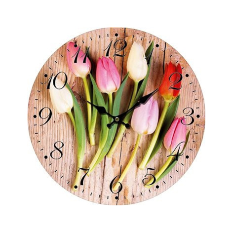 Goba hodiny Barevné tulipány