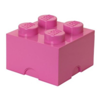 LEGO® úložný box 4 - růžová 250 x 250 x180 mm