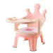 Bavytoy Dětská jídelní židlička růžová