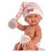 Llorens 26314 NEW BORN DÍVKO - realistická panenka miminko s celovinylovým tělem - 26 c