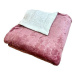 Rosh Beránková deka Srdíčka 200 × 230 cm, růžová