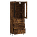 vidaXL Skříň highboard kouřový dub 69,5 x 34 x 180 cm kompozitní dřevo