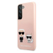 Karl Lagerfeld KLHCS22MSSKCI hard silikonové pouzdro Samsung Galaxy S22 PLUS 5G light pink Silic