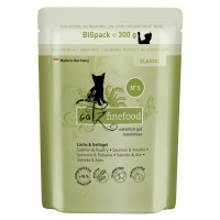 Catz finefood 24 × 300 g - výhodné balení - losos a drůbeží