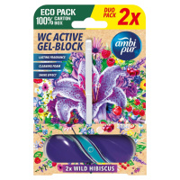 AMBIPUR WC Active gel-blok divoký ibišek 2 x 45 g