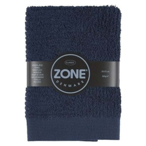 Tmavě modrý ručník Zone Classic, 70 x 50 cm