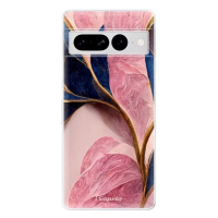 iSaprio Pink Blue Leaves pro Google Pixel 7 Pro 5G