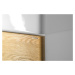 SAPHO MEDIENA umyvadlová skříňka 57x50,7x48,5cm, bílá mat/dub natural MD062