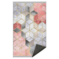 Šedo-růžový pratelný koberec 120x180 cm – Mila Home