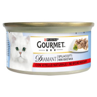 Gourmet Diamant 48 x 85 g mokré krmivo pro kočky - Filé s přírodním telecím masem