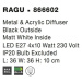 Nova Luce Moderní přisazené stropní svítidlo Ragu - 4 x 10 W, 360 x 360 mm, černá NV 866602