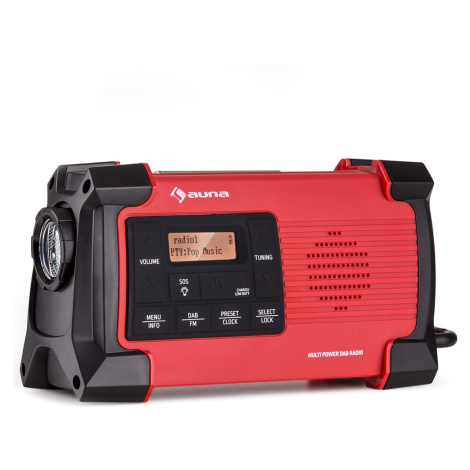 Auna Patagonia DAB+ Outdoorové rádio DAB / DAB+ / FM Ruční nabíjení USB SOS alarm vodotěsné
