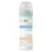 CHICCO Láhev kojenecká Well-being silikon 250 ml kluk