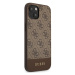 Guess GUHCP13SG4GLBR hard silikonové pouzdro iPhone 13 Mini 5.4" brown 4G Stripe Collection