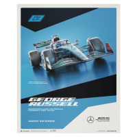 Umělecký tisk Mercedes-AMG Petronas F1 Team - George Russell - 2022, (40 x 50 cm)