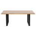 Stůl Jackie Oak 180×90 cm - černý