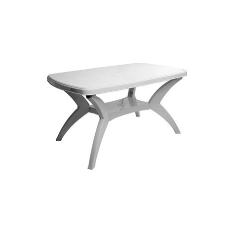 MEGA PLAST Stůl zahradní MODELLO, bílý 140cm MEGAPLAST