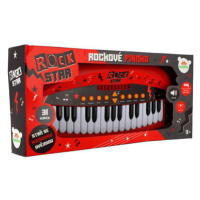 Pianko ROCK STAR 31 kláves plast 46cm na baterie se zvukem, světlem v krabici 52x24x8cm