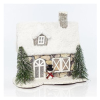EUROLAMP Vánoční osvětlený dekorativní Zasněžený domeček