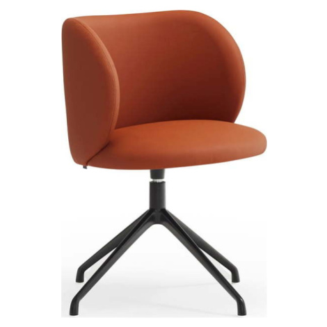 Oranžové otočné jídelní židle v sadě 2 ks Mogi – Teulat