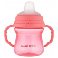 CANPOL babies Hrneček se silikonovým pítkem FirstCup 150ml růžový