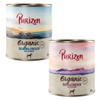 Purizon bez obilovin, 6 x 800 g / 400 g - 5 + 1 zdarma! - míchané balení: 3 x kachna s kuřecím, 