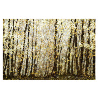 Ilustrace Forest filed with golden autumn leaves, Andrew Bret Wallis, 40 × 26.7 cm