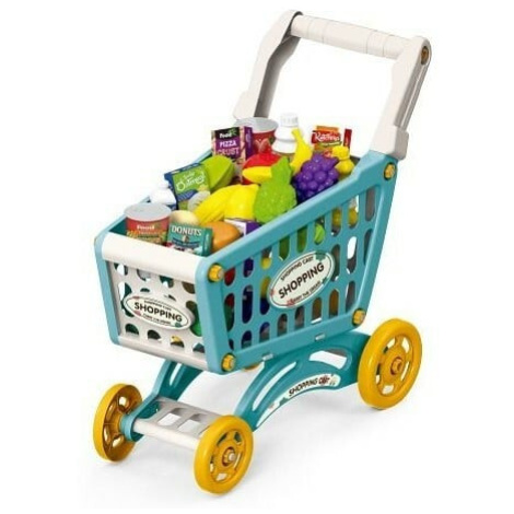 WIKY - Nákupní vozík s potravinami 44 cm