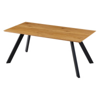 Jídelní stůl GAMORA dub divoký/černá, šířka 180 cm